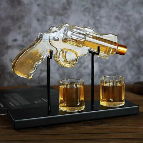 Glaskaraffel Whiskyglassæt Vindispenser Glasflaske 1