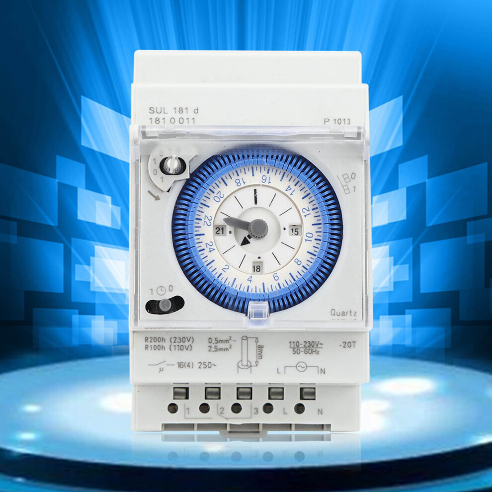 Sul181d Mechanical Timer 24H, 15 Min Setting, 16A 250Vac 9391349228189