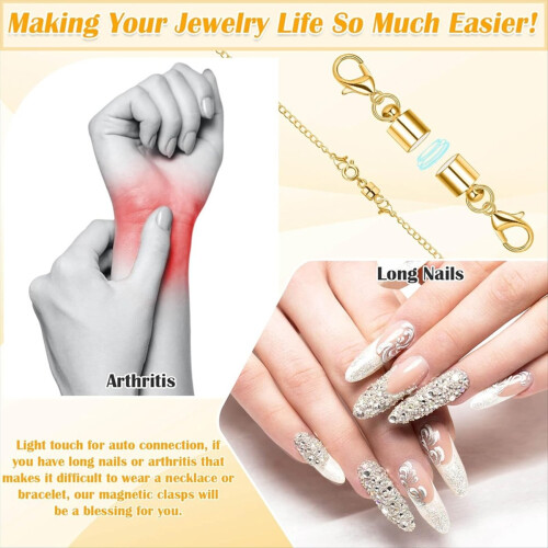 26Pc Necklace Extender Magnetic Jewelry Clasp 2