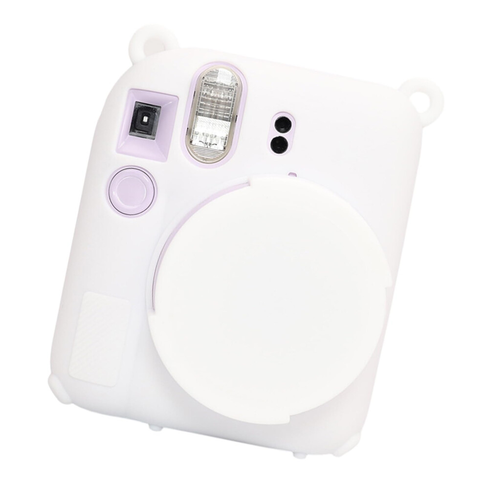 Silicone Camera Case For 12 Camera, Wear Resistant Shockproof Protective Cover, Soft Solid Color Shell, White 9016109848642