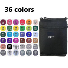 (36 colors) 24-120 Color Double Headed Art Marker Pen Set For Draw Sketching Oily Based Markers Graffiti School Art Supplies Stationery