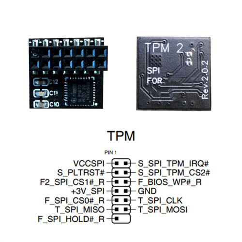 TPM Module 14 Pin LPC Encryptions Security Module Remote Card TPM2.0 Module 2