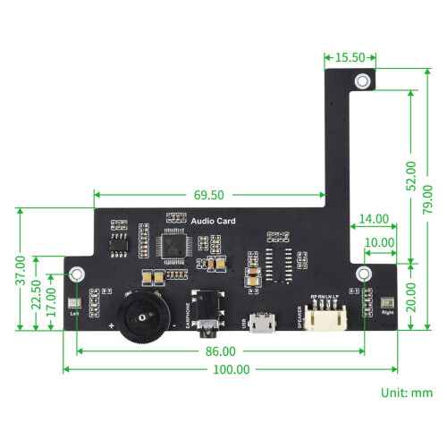 USB Sound Card Music Card USB Codec Module Plugs and Plays 1