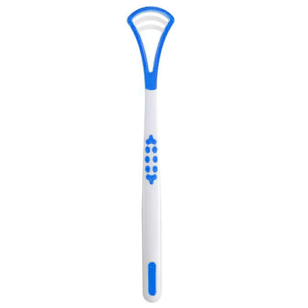 Blue Tongue Brush Plastic Tongue Scraper And Tongue Cleaner Oral Hygiene Brush