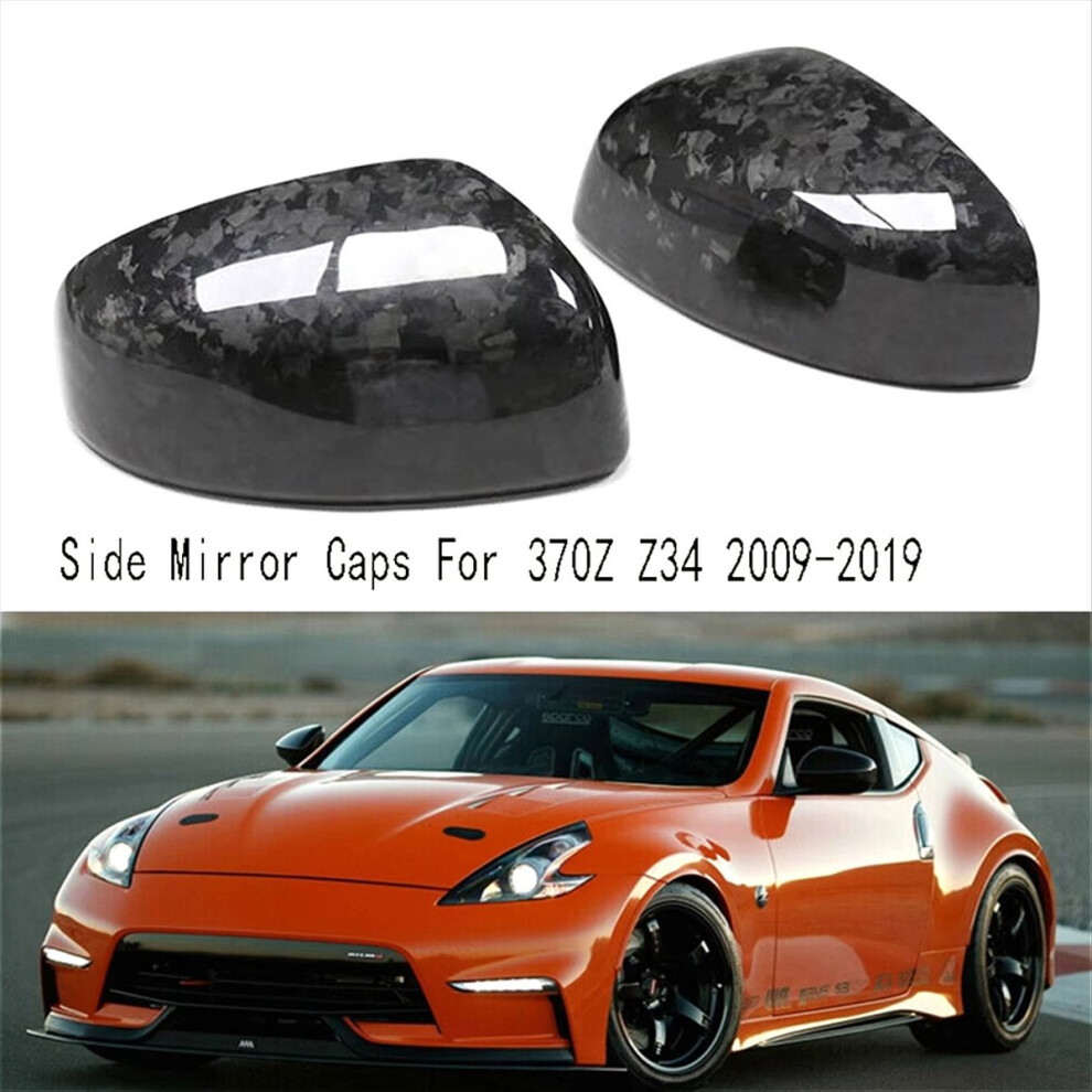 1 Pair Rearview Mirror Cover For 370Z Z34 2009-2019 4851660389983