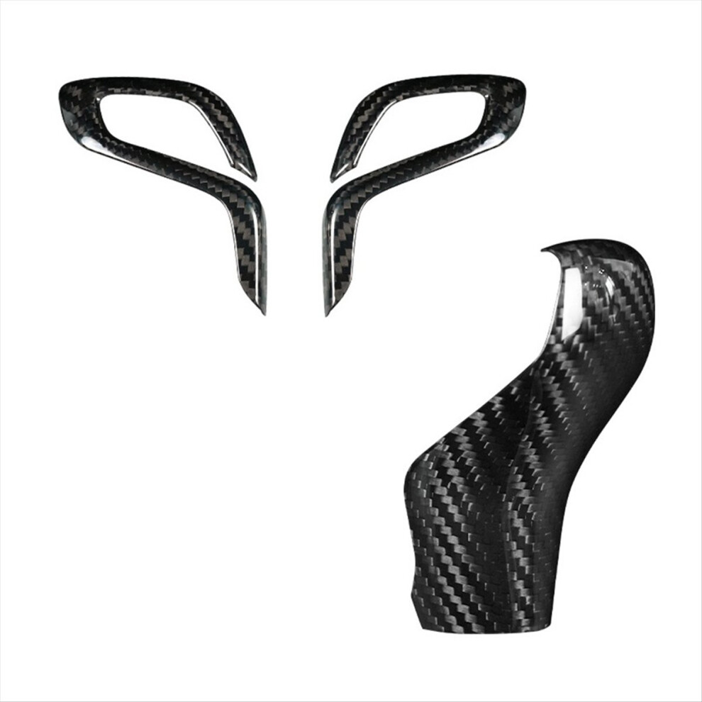 Carbon Fiber Car Shift Gear Knob Trim Cover 4851660395069