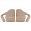 1Pair Middle Row Right Seat Bracket Cover For 05-08 1