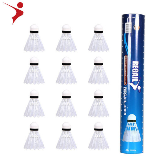 REGAIL 12Pcs Imitation Nylon Feather Badminton