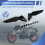 Motorcykel Forrude Side Vindafviser Spoiler Sort 5