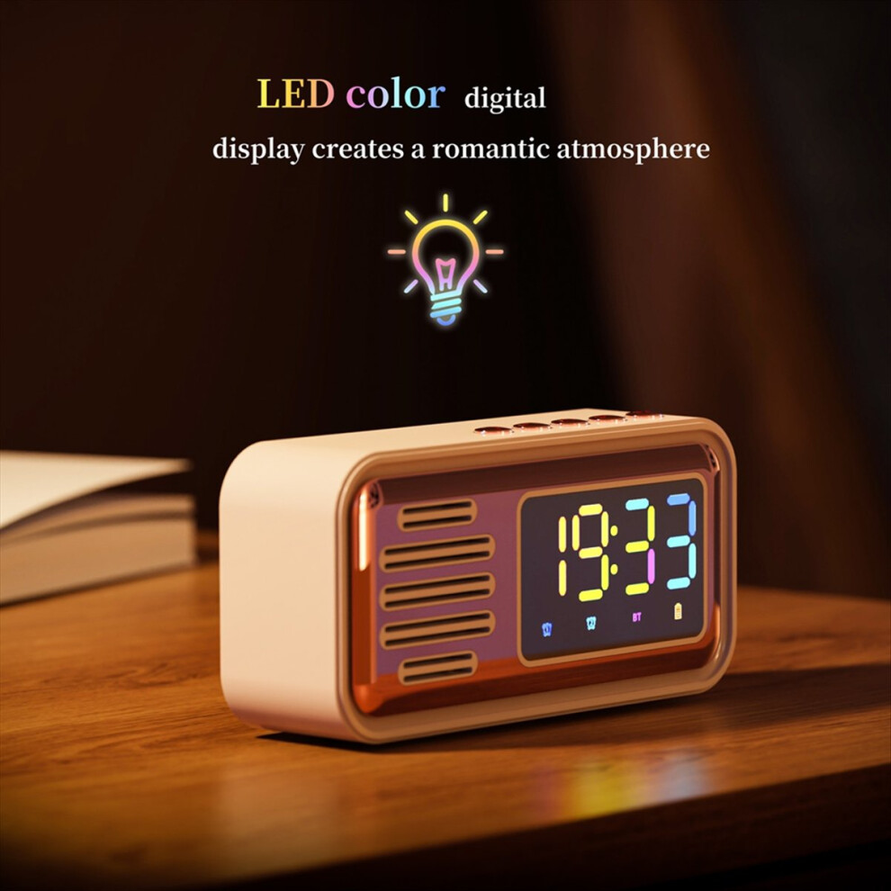 Retro Multifunctional Bluetooth Speaker Beige 4851660309899