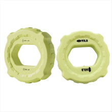 2 buc inele de prindere pentru deget fitness din silicon, verde fluorescent