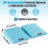 2PC Squat Wedge Block Non Slip Light Blue 2