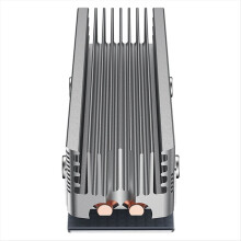 Radiator dysku SSD M.2 2280 z podkładką termiczną 14,8 W, srebrnoszary