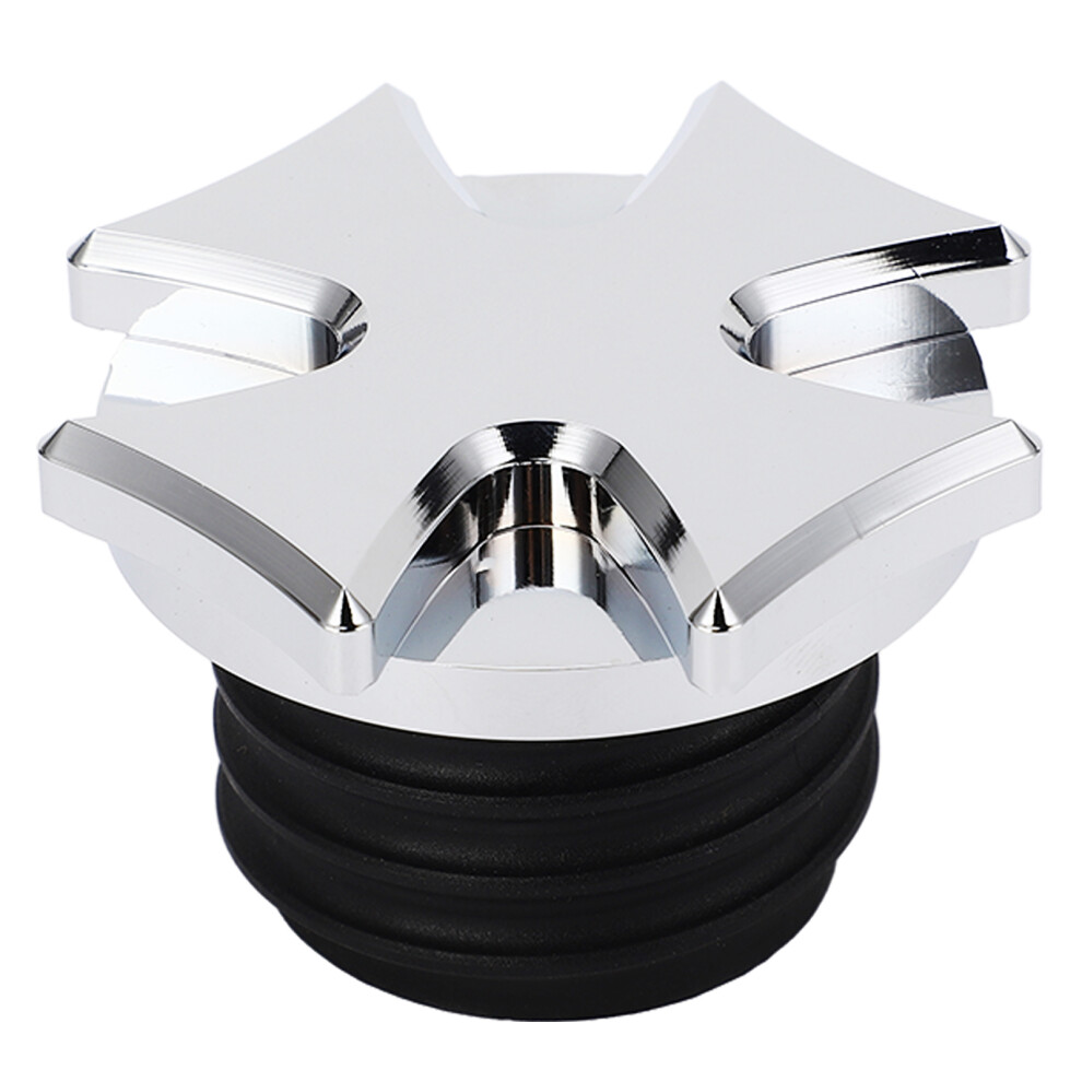 Motorcycle Gas Tank Oil Cap Cnc Aluminum Fuel Gas Silver 8320539201252