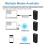 Leitor de código de barras Bluetooth 2D 2.4G Leitor de código de barras sem fio Bluetooth 3