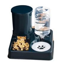 Cat Feeder and Water Dispenser 2 In 1 Non-Slip Portable Bowl for Cats and Dogs Automatic Detachable Feeders