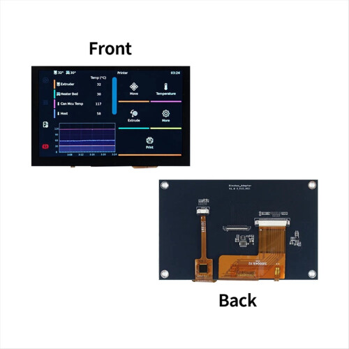 Tela LVDS de 5 polegadas com tela sensível ao toque de alta resolução para CM68 2
