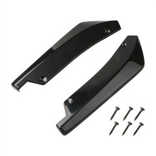 Side Skirts Extension Universal Car Front And Rear Bumper Lip Spoiler Diffuser Splitter Scratch Protector Black