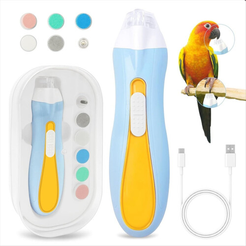 Bird Nail Trimmer,Bird Beak Trimmer with LED Lights,with 6 Grinders 2