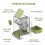 Bird Feeder, Bird Cage Feeder with Perch Multi-Functional Holder 2