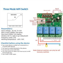 Älykytkin 4-kanavainen älykäs WiFi-kytkinmoduuli 7-32V