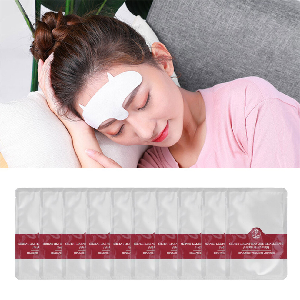 Forehead Wrinkle Patch 10Pcs 6g Sleeping Mask Easy Absorption Travel Ready
