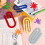 Decorative Jumbo Paper Clips,11-Pack,Personalized Office Paperclips 5