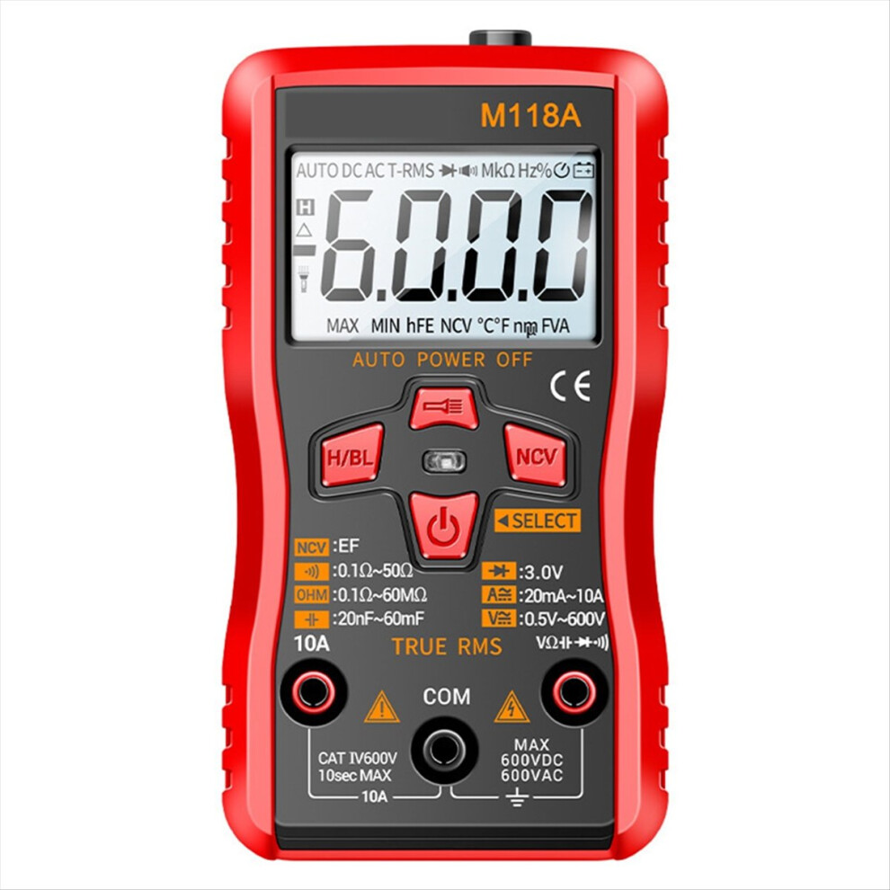 M118a Digital Multimeter True Rms Auto Range 6000 Counts 4851660346948