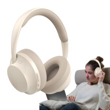 Wireless Headset for PC - High-Endurance Wireless Gaming Headset with Plug-In Card, Compatible with Music Studio, White