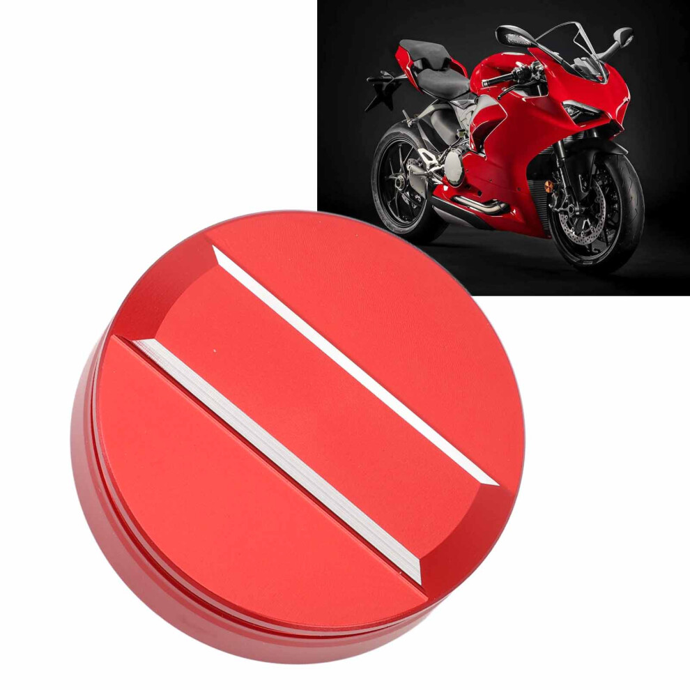 Cnc Aluminum Reservoir Cap For Panigale & Multistrada V4 Models, Red 9321349233128
