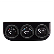 Instrumento automotivo três em um: temperatura da água, pressão do óleo