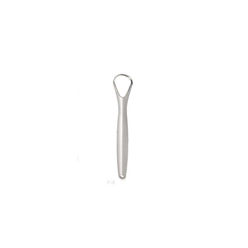 Tongue Scraper Cleaner for Adults Stainless Steel Metal Brush Dental Kit Professional Non-Synthetic Grip Eliminate Bad Breath