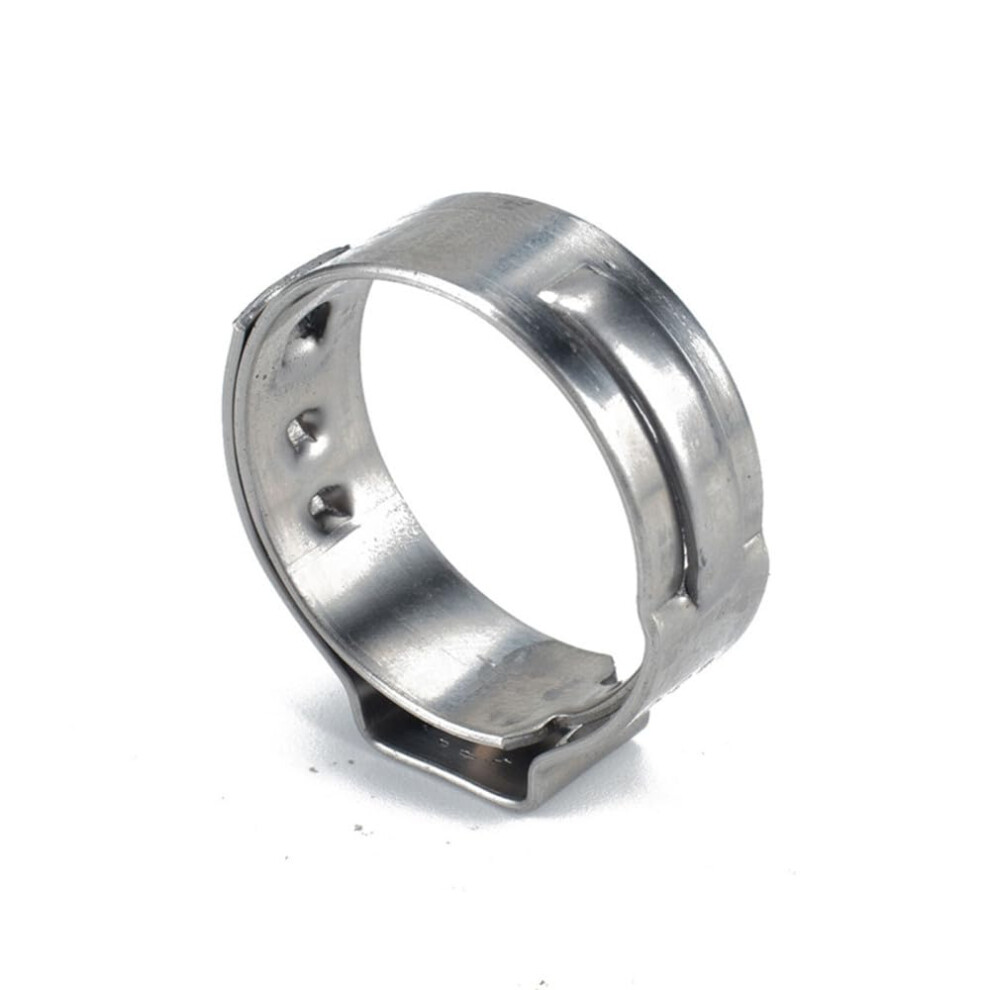 Hose Clamp Set, 50 Pcs Stainless Steel 304 Single Ear Pipe Clamps 5.3-42Mm Assortment Kit For Various Applications 9016109850652