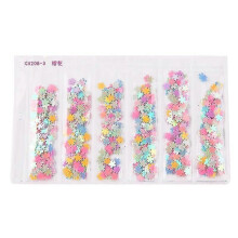 (CA208-3) Sweet Style Colorful Sequins Set Safe Manicure Pet Nail Art Sequins 2025