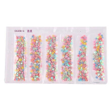 (CA208-6) Sweet Style Colorful Sequins Set Safe Manicure Pet Nail Art Sequins 2025