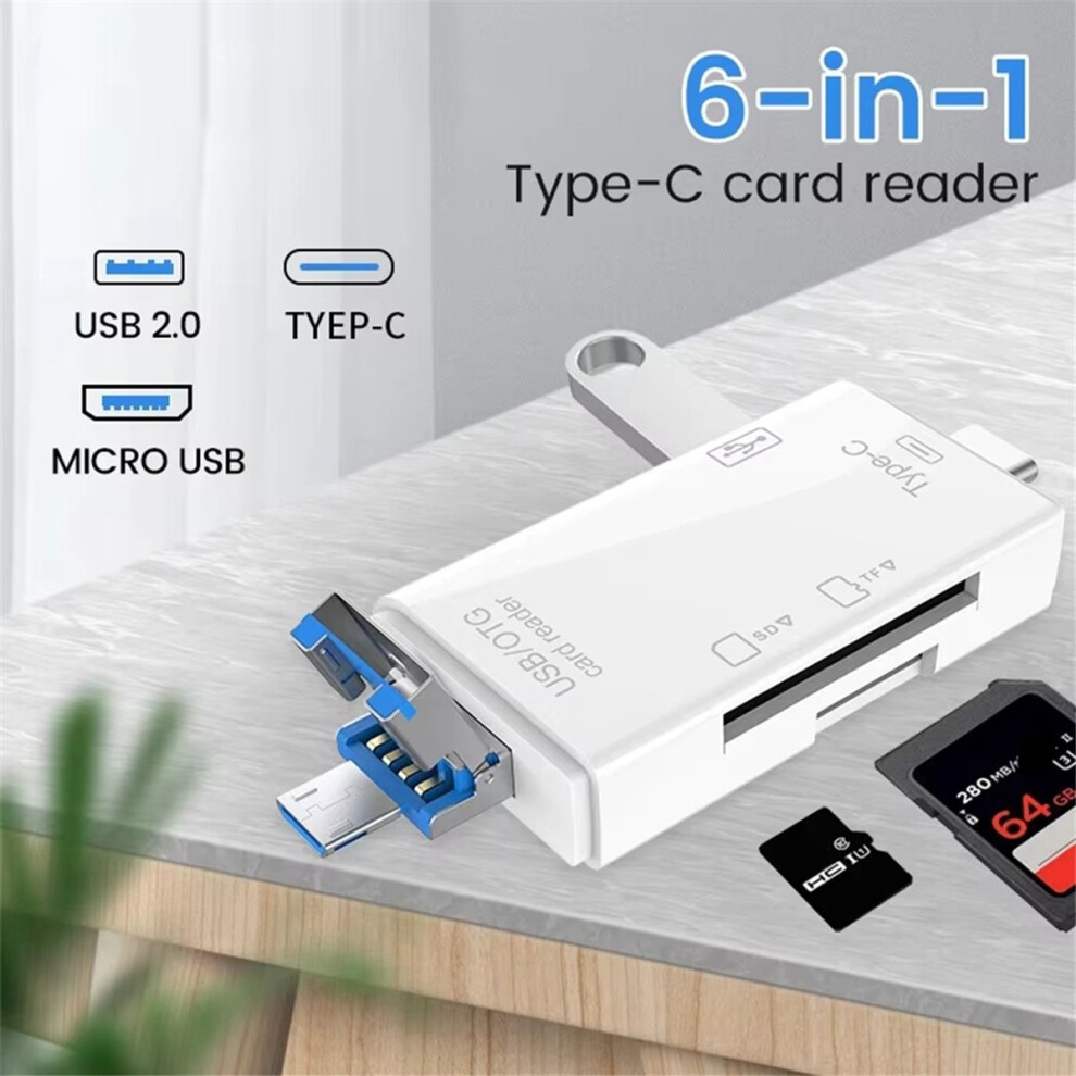 Otg Sd Tf Type C Micro-Sd Card Reader Type C To Usb Otg Adapter A 4851660370493