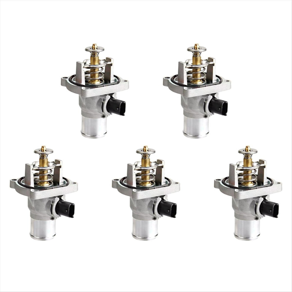 5Pcs Car Engine Coolant Thermostat Assembly Housing For Aveo 4851660370226