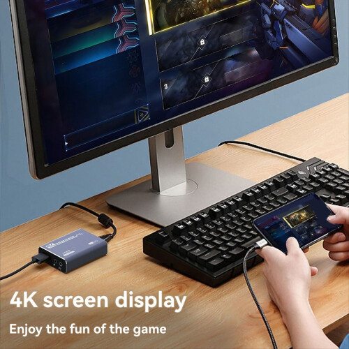 4K 60Hz - Συμβατή συσκευή εγγραφής παιχνιδιών με κάρτες για βιντεοσκόπηση 1