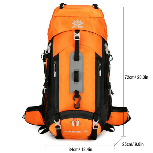 Waterproof Backpacking Mountaineering Backpack 60L 2