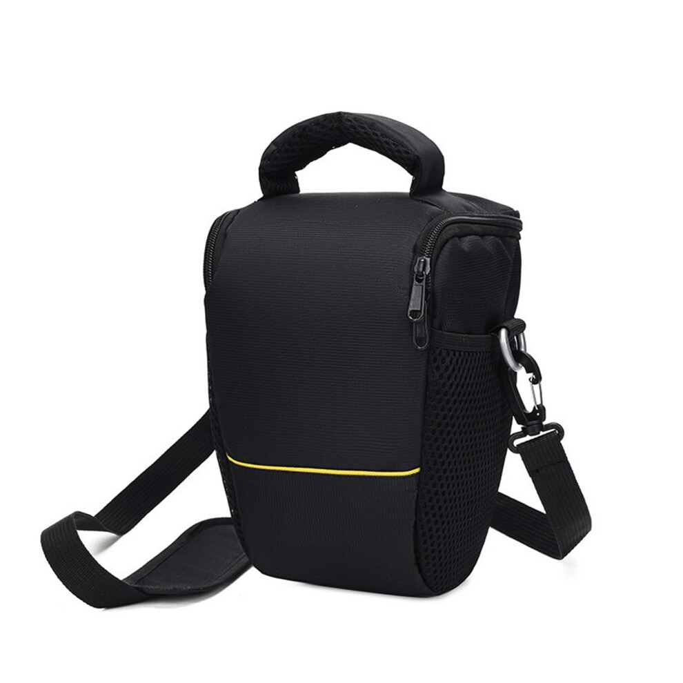 Camera Shoulder Bag Waterproof DSLR Sling Bag for SLR Cameras, Nylon Crossbody Case, Yellow Color, Soft Design-image-OPC-PKFVJMB-NEW