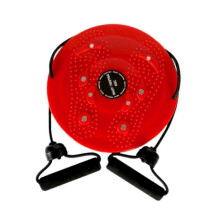 (25 cmx3.5 cm, Red) Waist Twisting Disc Portable Non Slip Fitness Plate Exercise Balancing Board Red 2025