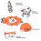 201 Stainless Steel 24 Teeth Ice Claw Snow 9