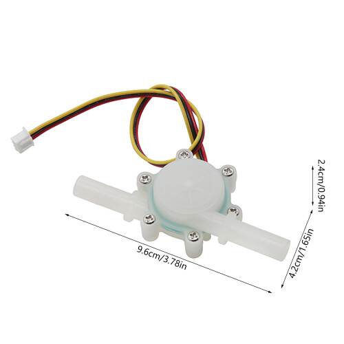 Water Fluidmeter 0.3-10L/Min Flowmeter Liquid Flowmeter for 2
