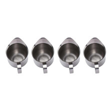 4PCS Convenient Coffee Pots Milk Frothing Cup Stainless Steel