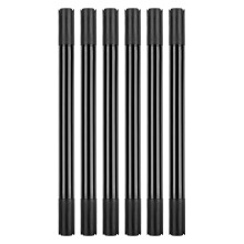 6Pcs Black Fabric Marker for Clothes, Double Tip Fabric Paint