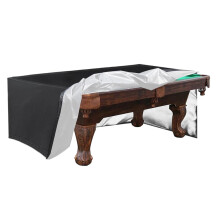 Billiard Table Cover 225x116x82cm, 210D Waterproof Tarpaulin for Billiard Tables and Garden Furniture, Black