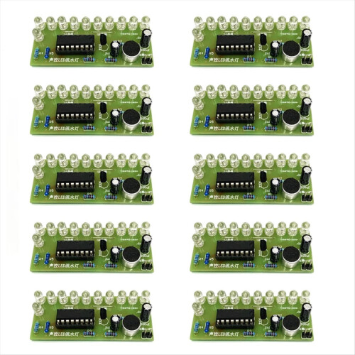 DIY elektronisk sætmodul stemmeaktiveret LED-vandlyssæt