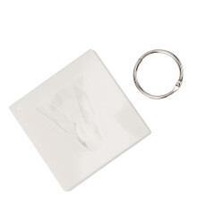 36pcs 2 Inch ABS Letter Number Stencils Set with Metal Ring for Spray Painting Art Craft
