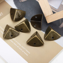20 Stück Bronze-Eckenbecher Schutzset 26x26mm Kantenschutz Set