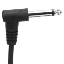 6,35 mm Gitarren-Audiokabel 3 Meter Rechtswinkelstecker Schwerlast-Verstärkerleitung
